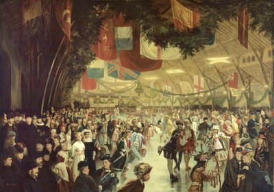 Skating Carnival, Victoria Rink, Montreal by William Notman